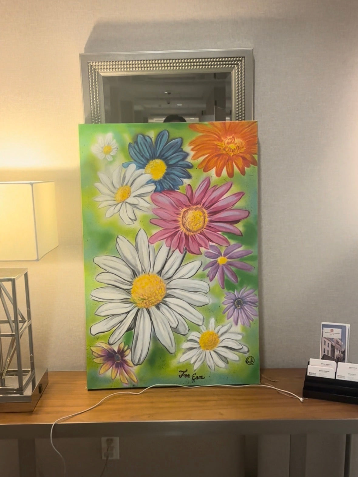 Floral artwork presentation