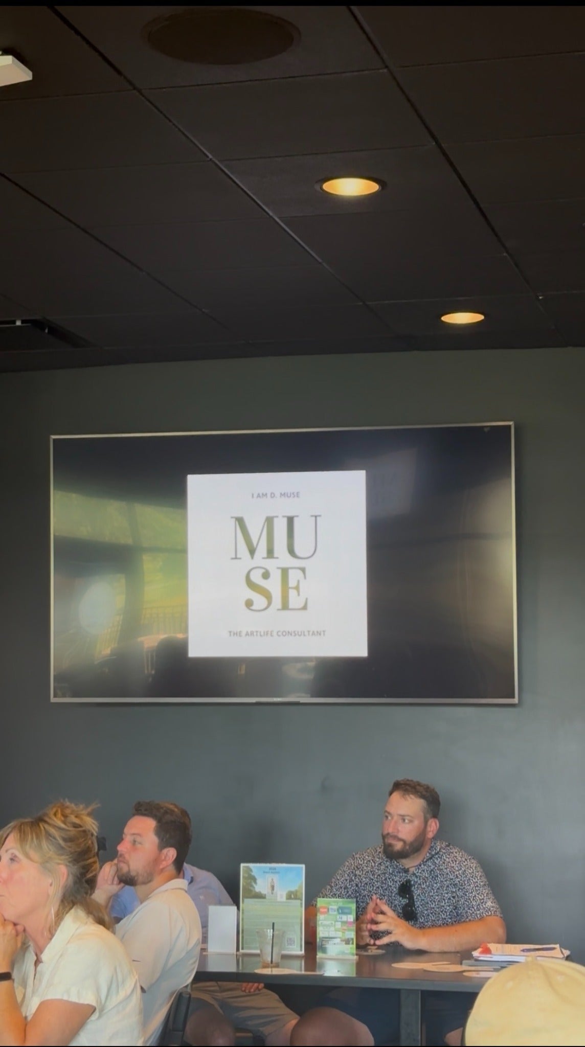 I AM D. MUSE branding at the event
