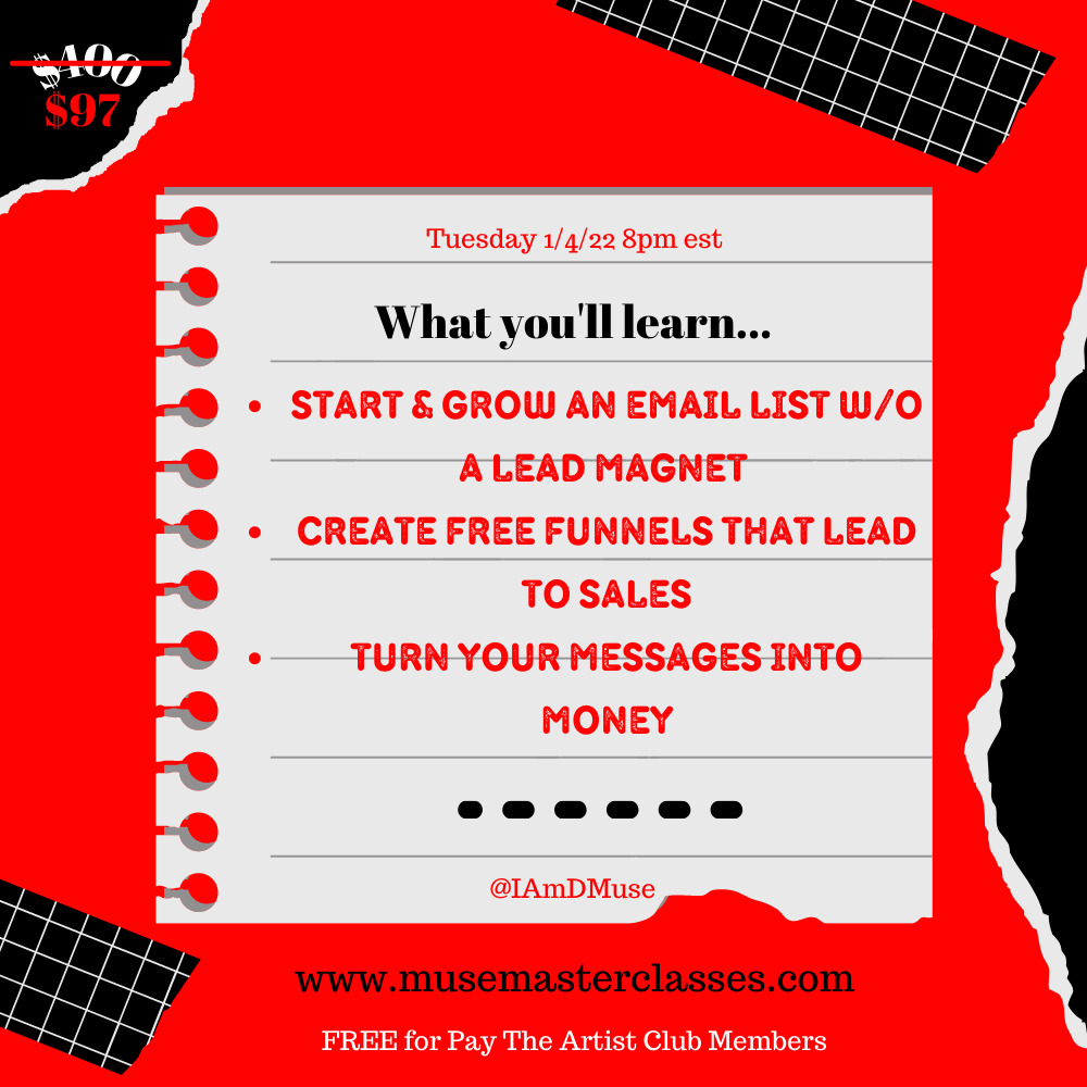 Nurture Your Funnels Masterclass Playback freeshipping - I Am D. Muse